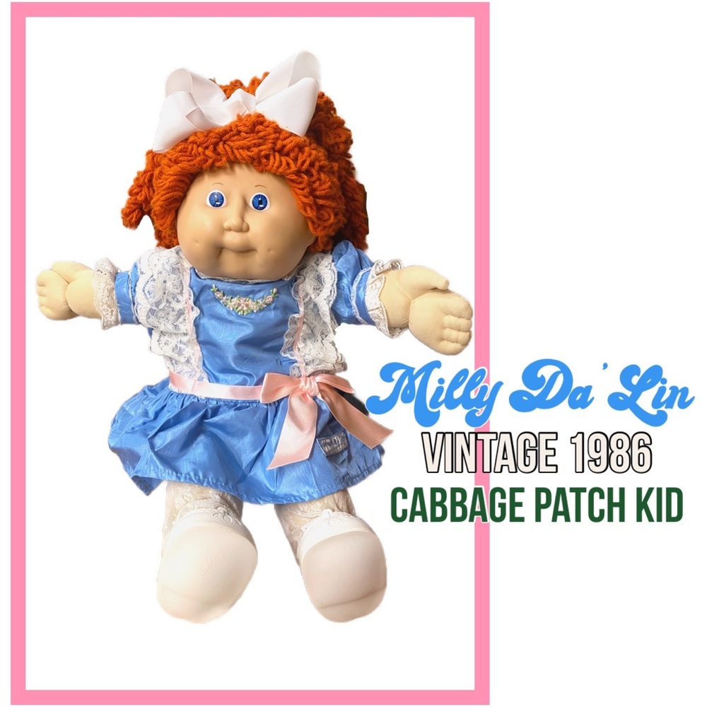 Rare (HTF) 1986 Redhead Popcorn Single Pony “Milly Da’Lin” Cabbage Patch Kid